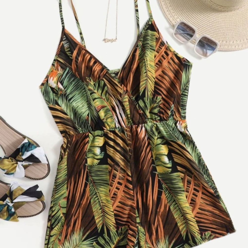END OF SUMMER CLEARANCE! Plus 3xl Tropical Romper